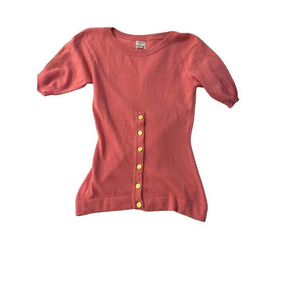 Vintage Chanel Cashmere Short Sleeve Sweater - Picture 1 of 4